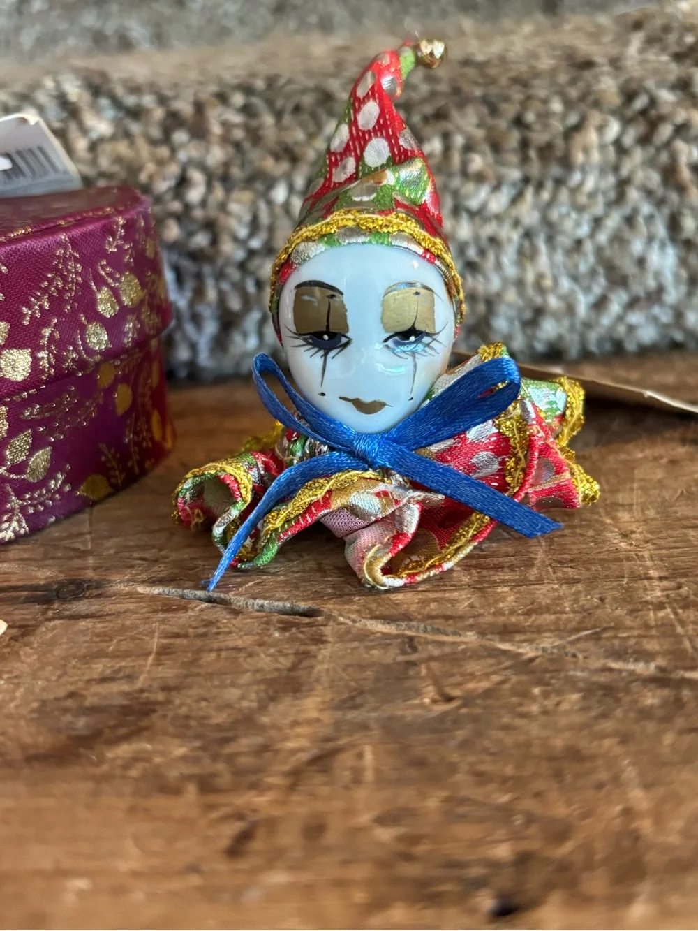Jester Ornament Set - Multicolor Decorative Party Figures